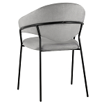 Серый стул с обивкой из искусственной замши Alexis варинант исполнения - 5 | Loft Concept в Рязани