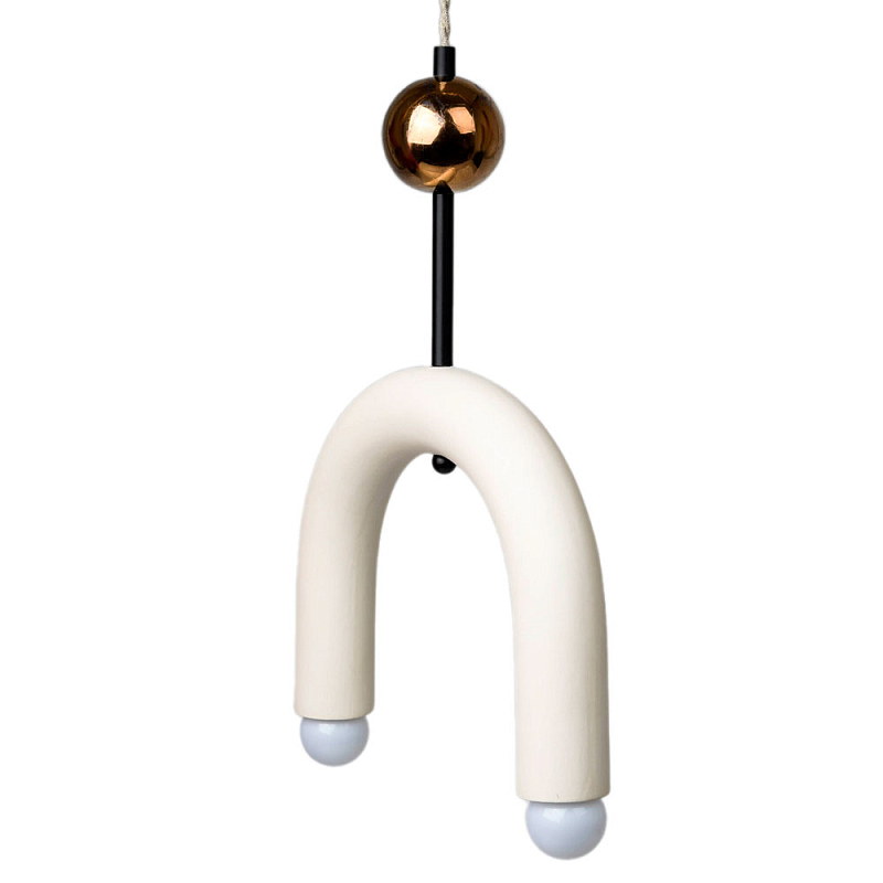 Подвесной светильник MOROSHKA arc [white] Белый Бронза в Рязани | Loft Concept 
