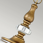 Люстра подвесная цвета латунь с прозрачным овальным стеклянным плафоном Hinkley варинант исполнения - 8 | Loft Concept в Рязани