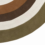 Ковер круглый из хлопка с контрастным узором Bullseye 150 варинант исполнения - 4 | Loft Concept в Рязани