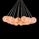 Люстра подвесная круглая с сферическими плафонами из натурального камня Glowing Spheres варинант исполнения - 2 | Loft Concept в Рязани