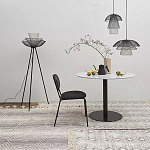 Торшер с трехъярусным плафоном из металлической сетки Metal Mesh Floor Lamp варинант исполнения - 2 | Loft Concept в Рязани