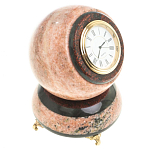 Часы настольные в виде шара из натурального камня Ball Stone Clock варинант исполнения - 2 | Loft Concept в Рязани