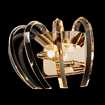 Бра золотого цвета с изогнутыми хрустальными элементами Radiant Ribbons варинант исполнения - 3 | Loft Concept в Рязани