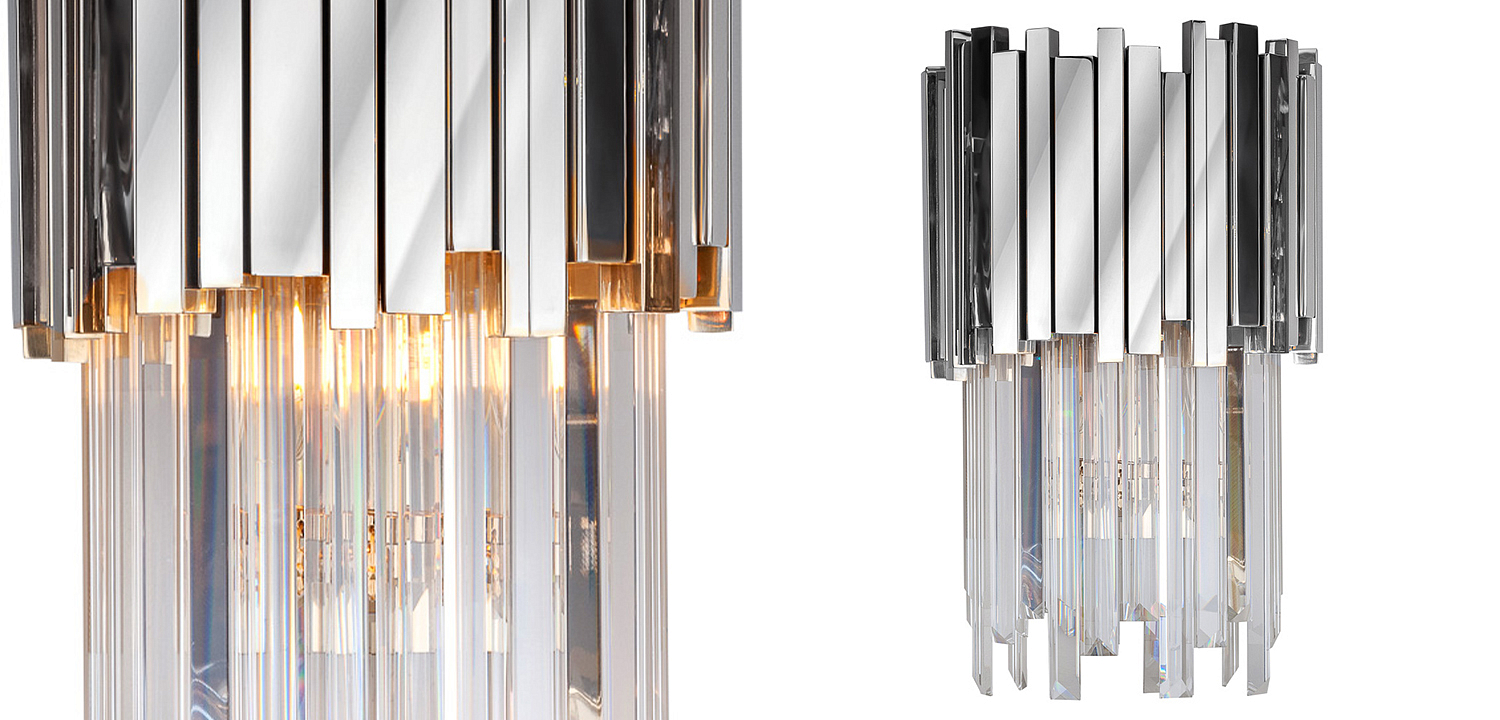 Бра Luxxu Modern Cascade Wall Lamp Silver 40 Бра Luxxu Modern Cascade Wall Lamp Silver 40 - Loft-Concept в Рязани
