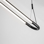 Светодиодная люстра Black LED Circle and Oval Lamp варинант исполнения - 4 | Loft Concept в Рязани