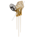 Бра с 2-мя плафонами из стекла и металла и вертикальными подвесками Gilded Mirage  варинант исполнения - 5 | Loft Concept в Рязани