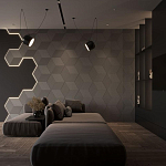 Гипсовая 3D Панель M-52 варинант исполнения - 1 | Loft Concept в Рязани