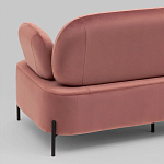 Диван в велюровой обивке цвета пыльная роза COLOR BLOCK варинант исполнения - 7 | Loft Concept в Рязани