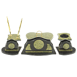 Настольный письменный набор из змеевика из 7-ми элементов Successful Leader варинант исполнения - 3 | Loft Concept в Рязани