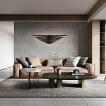 Люстра подвесная в форме веера из чёрного металла Black Solace  варинант исполнения - 2 | Loft Concept в Рязани