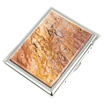 Портсигар на 10 сигарет с газовой зажигалкой из натурального камня Авантюрин Stone Cigarettes Cases варинант исполнения - 1 | Loft Concept в Рязани