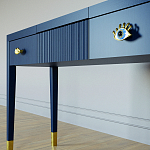 Туалетный стол - Трельяж Elsa Dreams Blue 120 см варинант исполнения - 3 | Loft Concept в Рязани