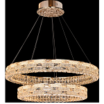 Люстра на 2 кольца с текстурной огранкой Reflection of Reality варинант исполнения - 5 | Loft Concept в Рязани