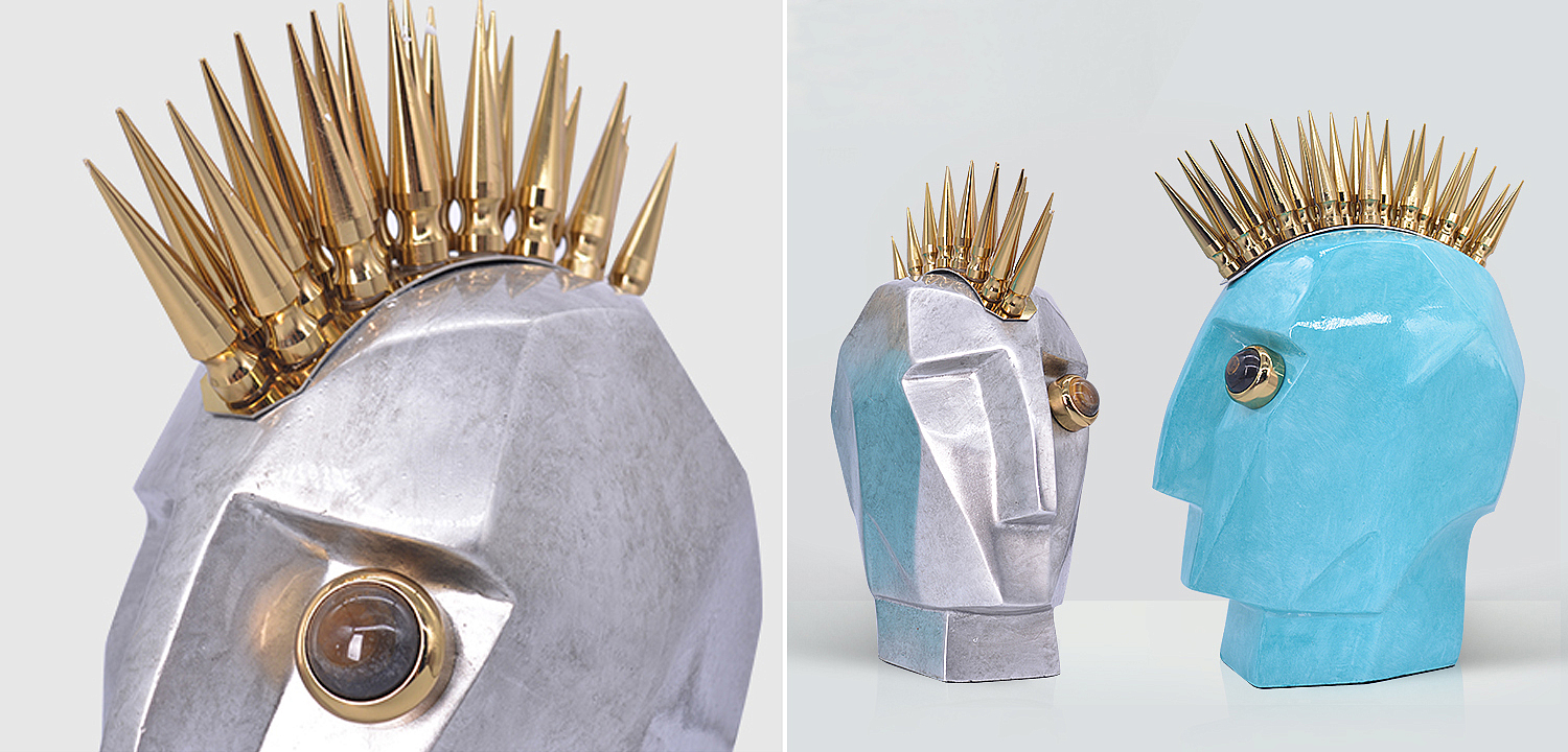 Аксессуар Kelly Wearstler Head Trip Sculpture Silver Аксессуар Kelly Wearstler Head Trip Sculpture Silver - Loft-Concept в Рязани