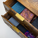 Прикроватная тумба с фактурным фасадом Termite варинант исполнения - 5 | Loft Concept в Рязани