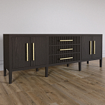 Большая VT-тумба Primo шпон темный орех варинант исполнения - 3 | Loft Concept в Рязани