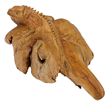 Статуэтка из дерева игуана Animals of the World варинант исполнения - 4 | Loft Concept в Рязани