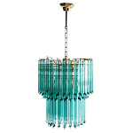 Дизайнерская люстра Blue Lagoon glass бирюзовое стекло  варинант исполнения - 2 | Loft Concept в Рязани