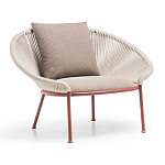 Дизайнерское уличное кресло с веревочной спинкой PETALO Armchair варинант исполнения - 2 | Loft Concept в Рязани