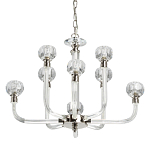 Люстра с 8-ю лампами и гранеными стеклянными плафонами Prism Gala варинант исполнения - 1 | Loft Concept в Рязани