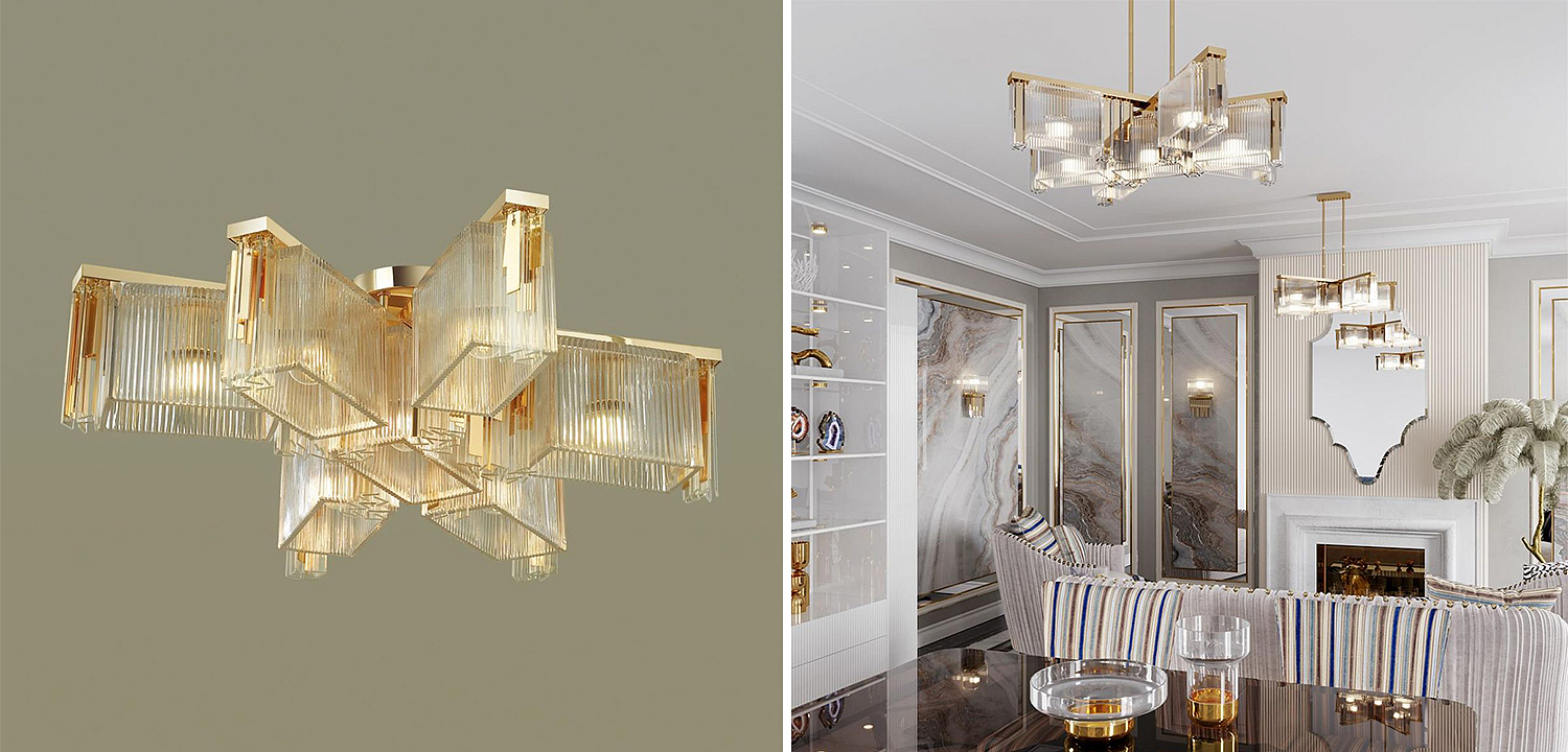 Люстра Madelen Gold Chandelier 7 Люстра Madelen Gold Chandelier 7 - Loft-Concept в Рязани