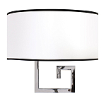 Бра с белым овальным абажуром с черной окантовкой Natural Concepts варинант исполнения - 1 | Loft Concept в Рязани