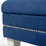 Мягкая банкетка с зоной для хранения Casket Blue варинант исполнения - 3 | Loft Concept в Рязани