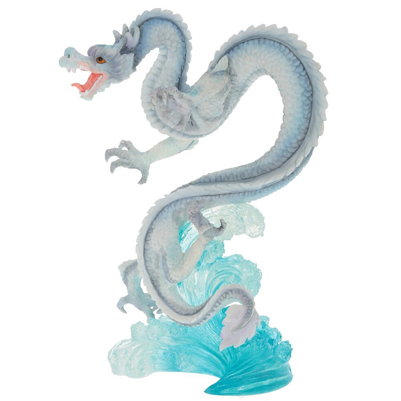 Декоративная статуэтка Дракон White Blue Water Dragon Statuette Белый Голубой Светло-синий Мульти Декоративная статуэтка Дракон White Blue Water Dragon Statuette Белый Голубой Светло-синий Мульти в Рязани | Loft Concept