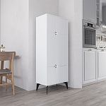Комод белый с 4-мя дверцами на металлических ножках SPARK MULTIPURPOSE CABINET WHITE варинант исполнения - 3 | Loft Concept в Рязани