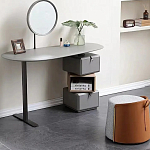 Консоль с зеркалом и  3-мя вращающимися ящиками Eloida варинант исполнения - 5 | Loft Concept в Рязани