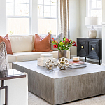 Тумба черная из дерева двухдверная Geometric Double Door Nightstand варинант исполнения - 6 | Loft Concept в Рязани