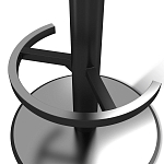 Барный стул вращающийся со спинкой и подлокотниками Douglas Rhombus Синий Велюр варинант исполнения - 4 | Loft Concept в Рязани