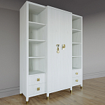 Большой шкаф с витриной Elsa Dreams White варинант исполнения - 1 | Loft Concept в Рязани