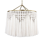 Люстра белая плетеная с кисточками Boho Tassel Chandelier варинант исполнения - 1 | Loft Concept в Рязани