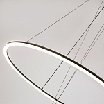 Светодиодная люстра Black LED Circle and Ball Lamp варинант исполнения - 5 | Loft Concept в Рязани