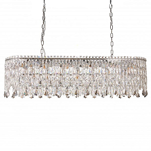 Люстра овальная с хрустальными подвесками Roul Crystal Light