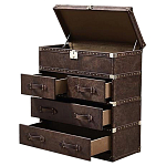 Комод Vintage Leather Chest of Draver варинант исполнения - 2 | Loft Concept в Рязани