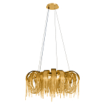 Люстра круглая подвесная с металлическими дугами и длинными цепочками 80 см Atlantis Chain варинант исполнения - 10 | Loft Concept в Рязани