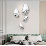 Абстрактная скульптура на стену в виде капли воды Water Outline варинант исполнения - 6 | Loft Concept в Рязани