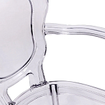 Прозрачный стул с подлокотниками LOUIS GHOST CHAIR Grey варинант исполнения - 7 | Loft Concept в Рязани