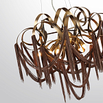 Люстра подвесная с переплетенными металлическими лентами и цепочками Atlantis Chain варинант исполнения - 3 | Loft Concept в Рязани