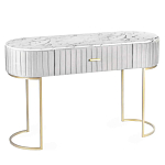 Консоль овальная на золотистых фигруных ножках Wall Console варинант исполнения - 1 | Loft Concept в Рязани