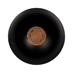 Встраиваемый спот светодиодный круглый черного цвета с углублением Ombra Lux  варинант исполнения - 2 | Loft Concept в Рязани
