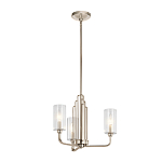  Люстра с прозрачными рифлеными цилиндрическими плафонами Kichler варинант исполнения - 9 | Loft Concept в Рязани