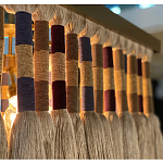 Люстра квадратная плетеная с бахромой Wicker Square Chandelier with Tassels варинант исполнения - 5 | Loft Concept в Рязани