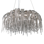 Люстра круглая подвесная с металлическими дугами и длинными цепочками 80 см Atlantis Chain варинант исполнения - 7 | Loft Concept в Рязани