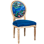 Стул из натурального бука с цветочным принтом Impressionism in Art варинант исполнения - 2 | Loft Concept в Рязани