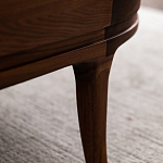 Кофейный стол овальный из дерева с 2-мя ящиками Coffee Walnut Table варинант исполнения - 10 | Loft Concept в Рязани