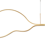 Подвесной светильник волнообразный изогнутый на двух тросах 103 см Spiral Lighting варинант исполнения - 2 | Loft Concept в Рязани